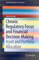 Chronic Regulatory Focus and Financial Decision-Making Asset and Portfolio Allocation /