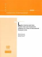 Latin America and Asia Pacific trade and investment relations at a time of international financial crisis /