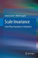 Scale Invariance From Phase Transitions to Turbulence /