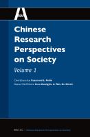 Chinese Research Perspectives on Society, Volume 1.