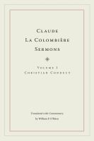 Claude La Colombière Sermons Christian Conduct /