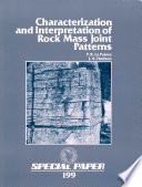 Characterization and interpretation of rock mass joint patterns /