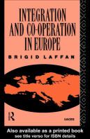 Integration and co-operation in Europe