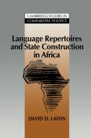Language repertoires and state construction in Africa /