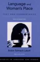 Language and woman's place : text and commentaries /