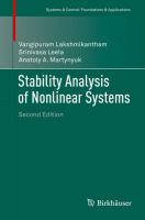 Stability Analysis of Nonlinear Systems