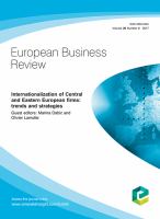 Internationalization of Central and Eastern European firms : trends and strategies.