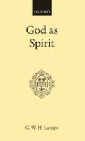 God as spirit /