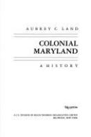 Colonial Maryland, a history /