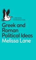 The birth of politics : eight Greek and Roman political ideas and why they matter /