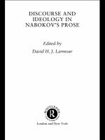 Discourse and Ideology in Nabokov's Prose.