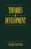 Theories of development : capitalism, colonialism, and dependency /