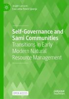 Self-Governance and Sami Communities Transitions in Early Modern Natural Resource Management /