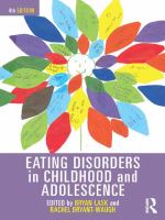 Eating Disorders in Childhood and Adolescence : 4th Edition.