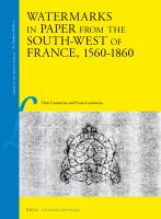 Watermarks in paper from the South-West of France, 1560-1860