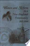 Women and reform in a New England community, 1815-1860