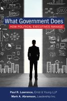 What government does how political executives manage /