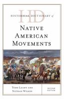 Historical dictionary of Native American movements