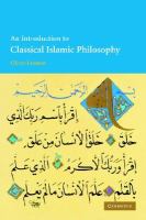 An introduction to classical Islamic philosophy