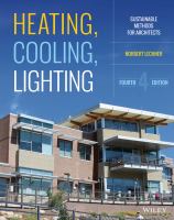 Heating, cooling, lighting sustainable design methods for architects /