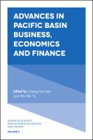 Advances in Pacific Basin Business, Economics and Finance.