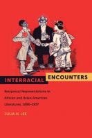 Interracial encounters : reciprocal representations in African American and Asian American literatures, 1896-1937 /