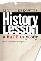 History lesson : a race odyssey /