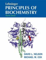 Lehninger principles of biochemistry.