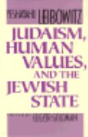 Judaism, human values, and the Jewish state /