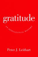 Gratitude : An Intellectual History.