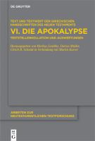 Die Apokalypse : Teststellenkollation und Auswertungen.