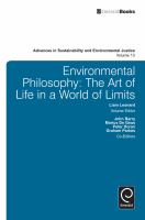 Environmental Philosophy : The Art of Life in a World of Limits.