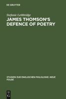 James Thomson's defence of poetry intertextual allusion in The Seasons /