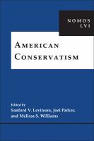 American Conservatism : Nomos Lvi.