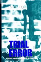 Trial and error : Israel's route from war to de-escalation /
