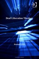 Deaf Liberation Theology.