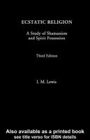 Ecstatic religion a study of shamanism and spirit possession /