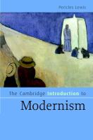 The Cambridge introduction to modernism /