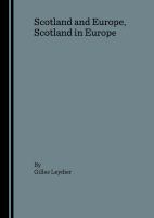 Scotland and Europe, Scotland in Europe.