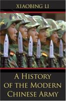 A history of the modern Chinese Army /