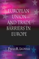 European Union and Trade Barriers in Europe.