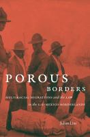 Porous Borders: Multiracial Migrations and the Law in the U. S.-Mexico Borderlands. /