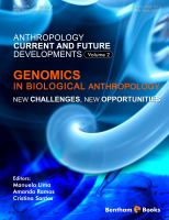 Anthropology: Current And Future Developments