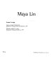 Maya Lin : [American Academy in Rome, 10 dicembre 1998-21 febbraio 1999 /