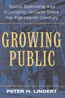 Growing public : social spending and economic growth since the eighteenth century /