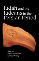 Judah and the Judeans in the Persian Period.