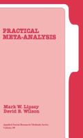 Practical meta-analysis /