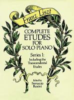 Complete etudes for solo piano /