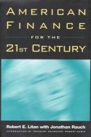American finance for the 21st century /
