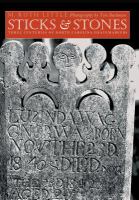 Sticks & stones : three centuries of North Carolina gravemarkers /